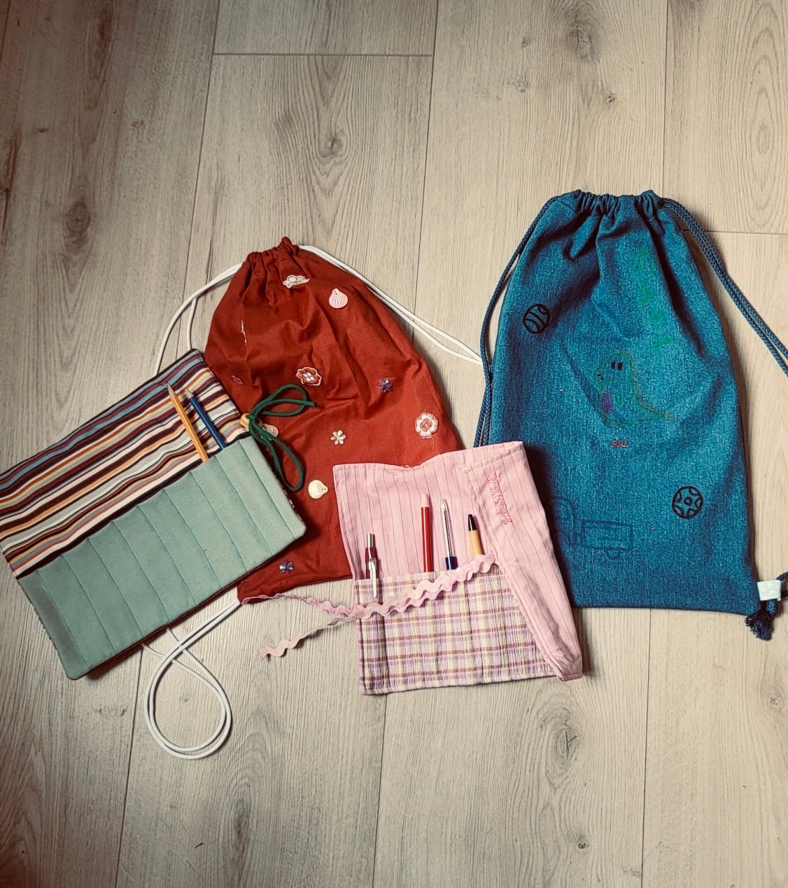 Workshop pennenzak, rugzakje of haar accessoires (voor kinderen) - 3 personen
