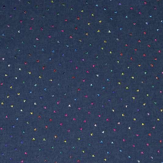 02512.001 JEANS MULTICOLOUR FOIL - BLUE