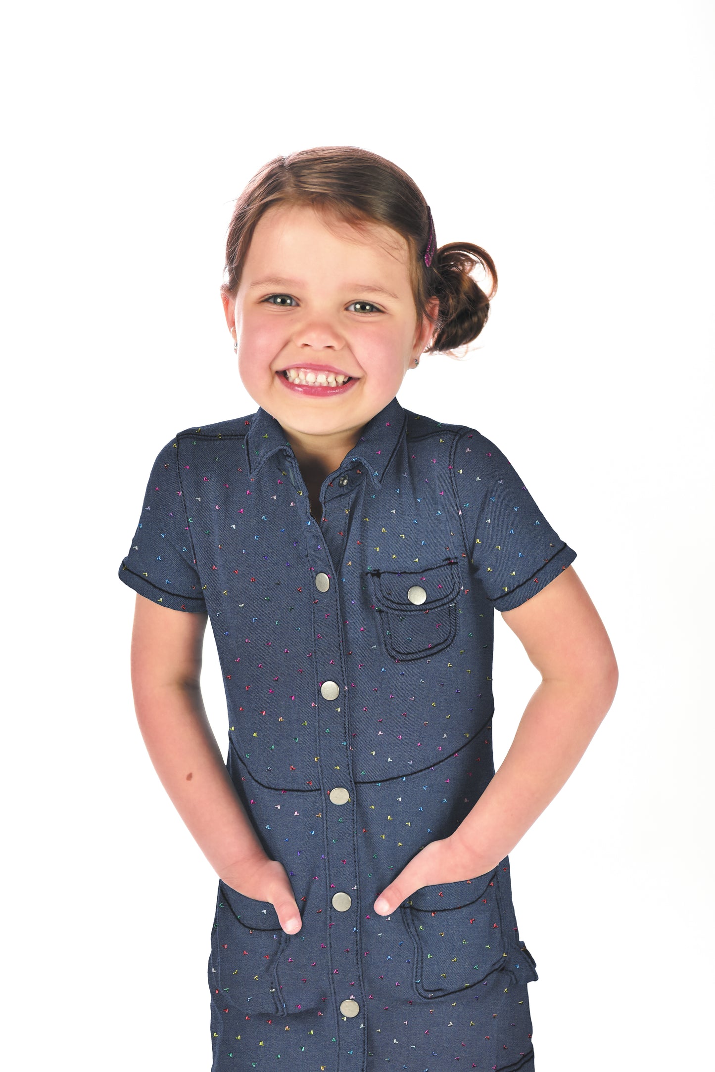 02512.001 JEANS MULTICOLOUR FOIL - BLUE