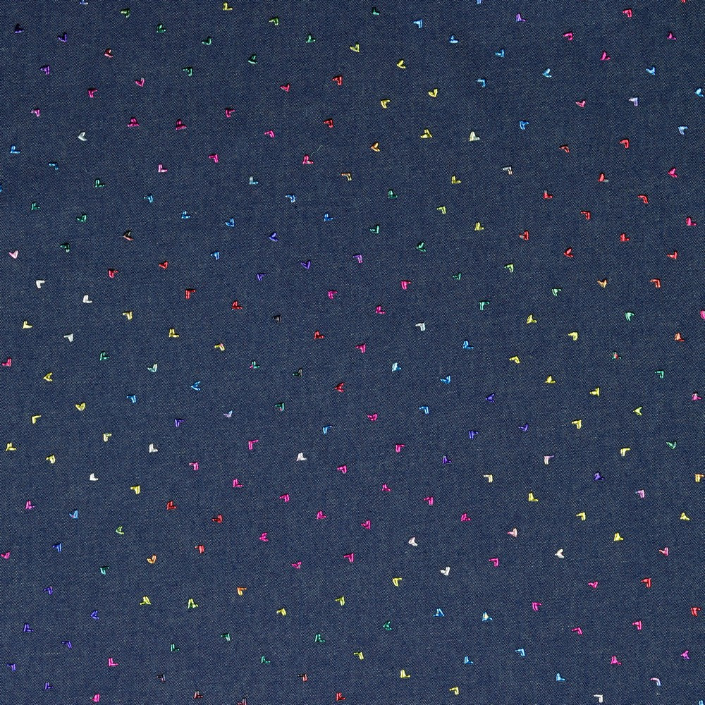 02512.001 JEANS MULTICOLOUR FOIL - BLUE