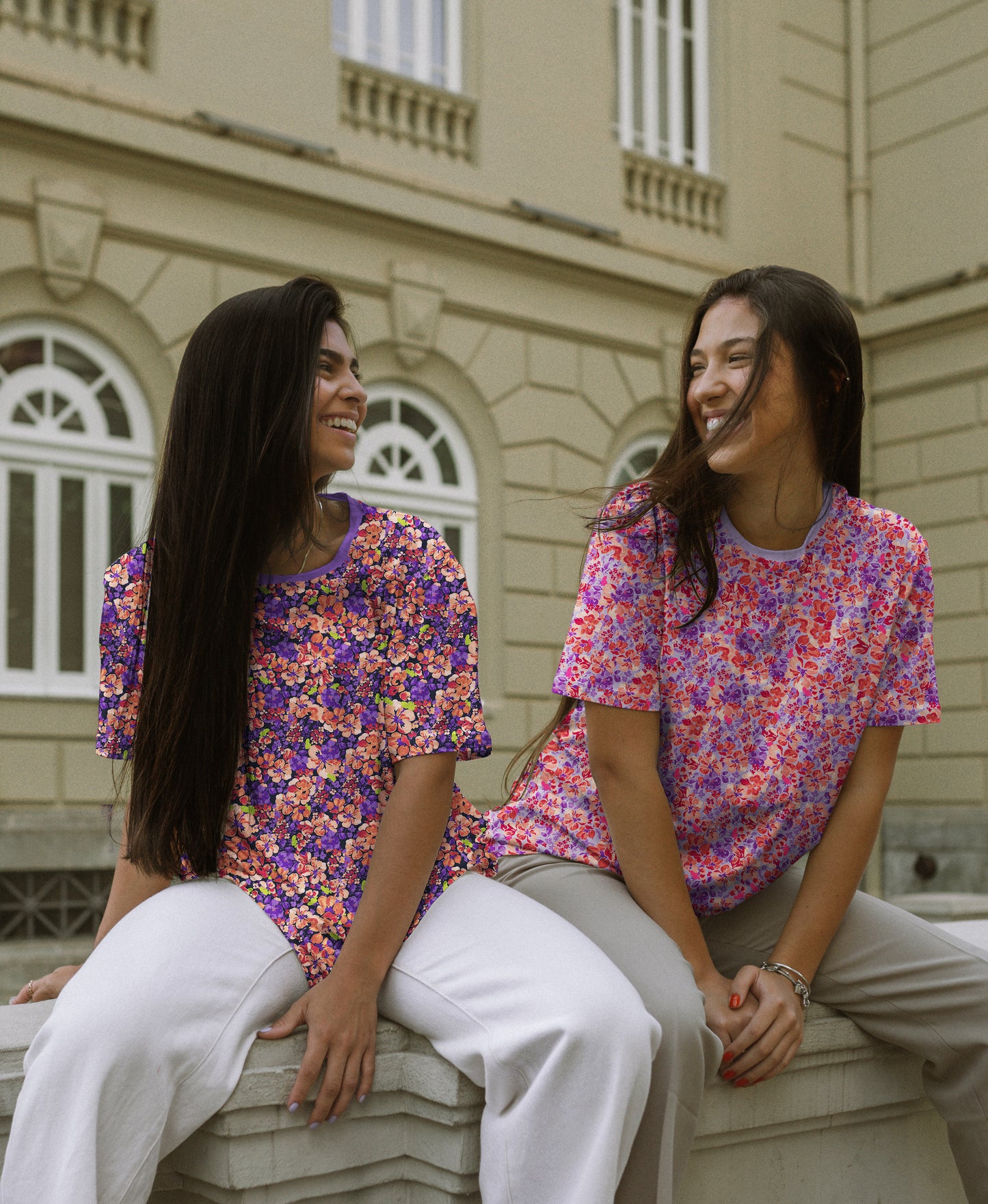 03230.001 JERSEY DIGITAL FLOWERS - NAVY