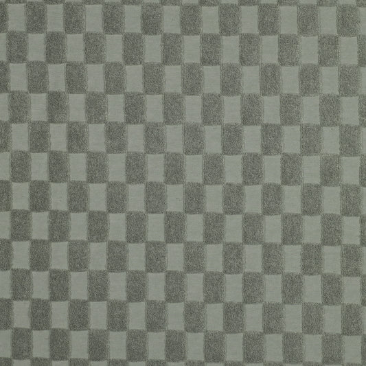 03297.001 COTTON TOWELLING KNIT CHECKS - GREEN