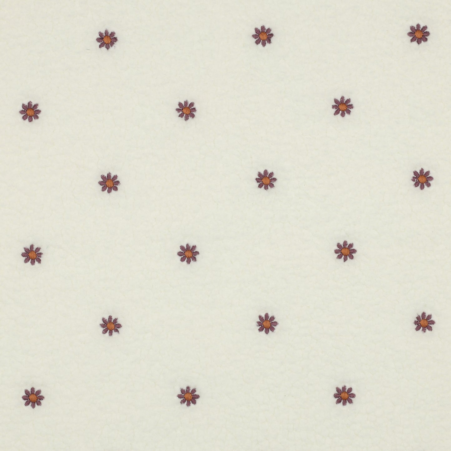 03349.001 TEDDY EMBROIDERY FLOWERS - ECRU