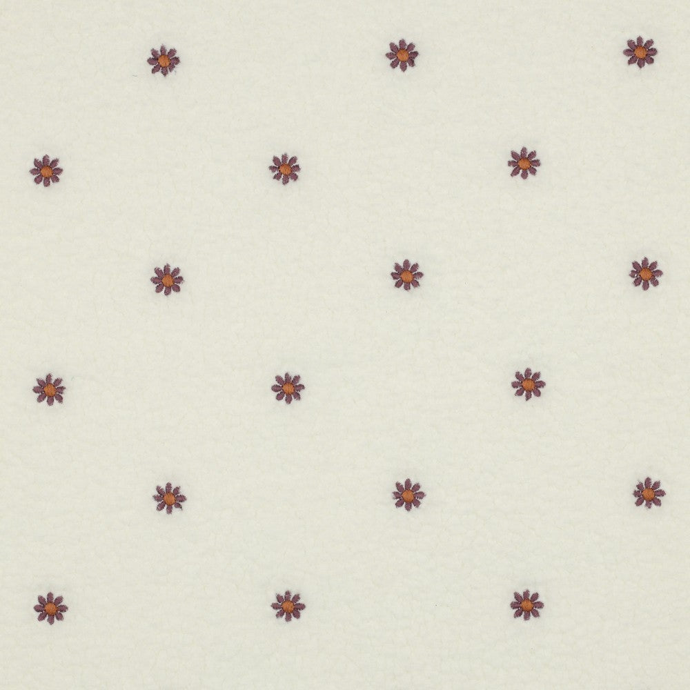 03349.001 TEDDY EMBROIDERY FLOWERS - ECRU