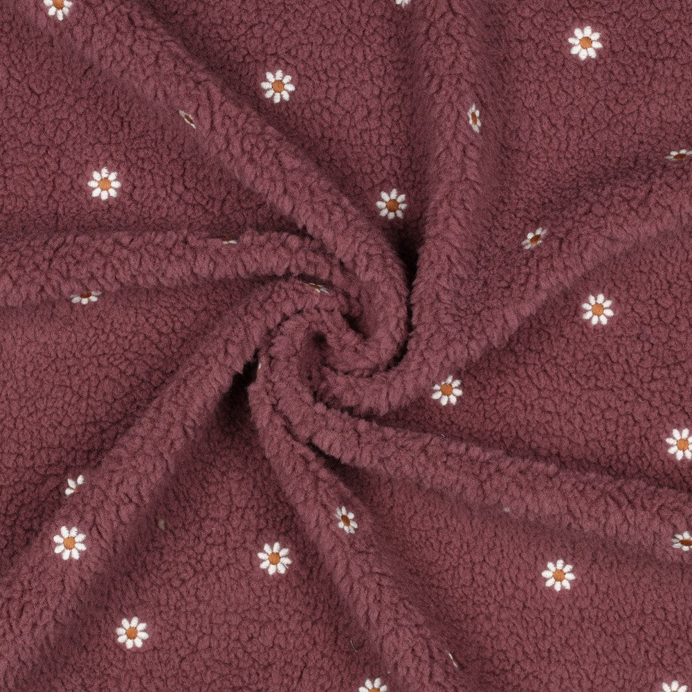 03349.003 TEDDY EMBROIDERY FLOWERS - ROSEWOOD