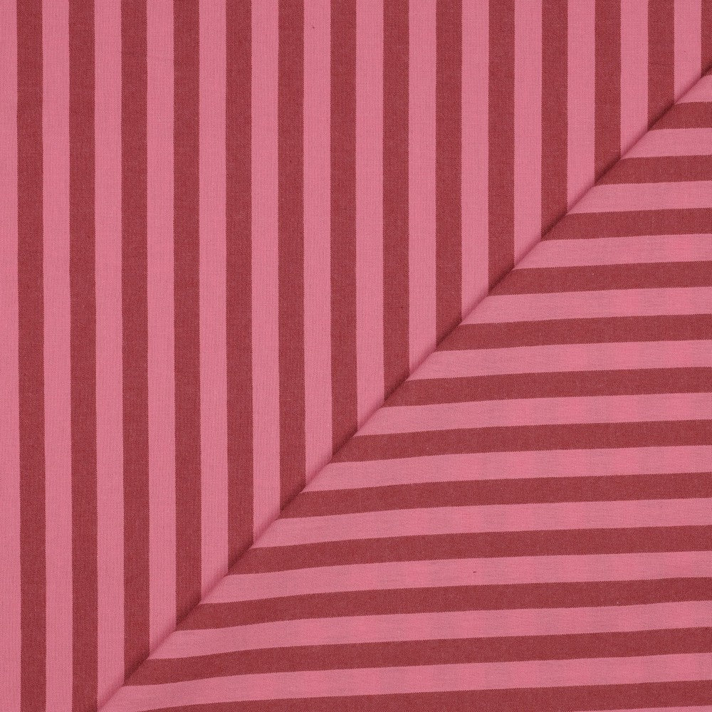 03588.004 COTTON YARN DYED STRIPES - MAUVE