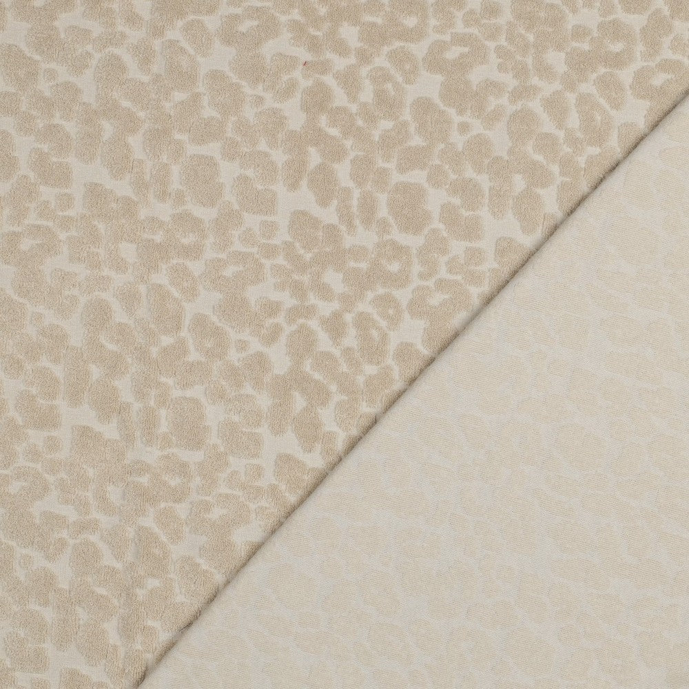 03740.002 COTTON TOWELLING KNIT ANIMAL SKIN - SAND
