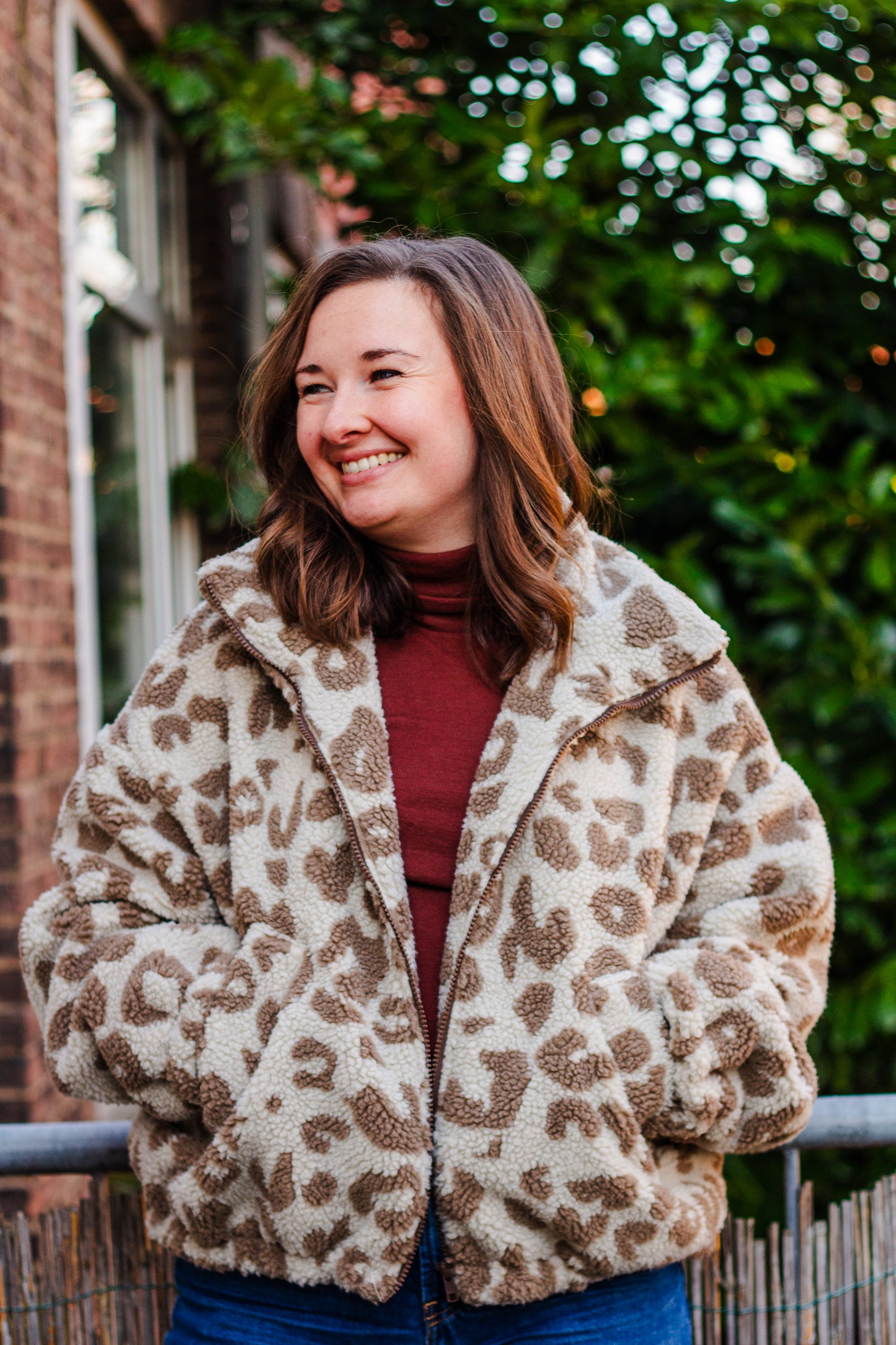 03741.001 TEDDY JACQUARD ANIMAL SKIN - TAUPE