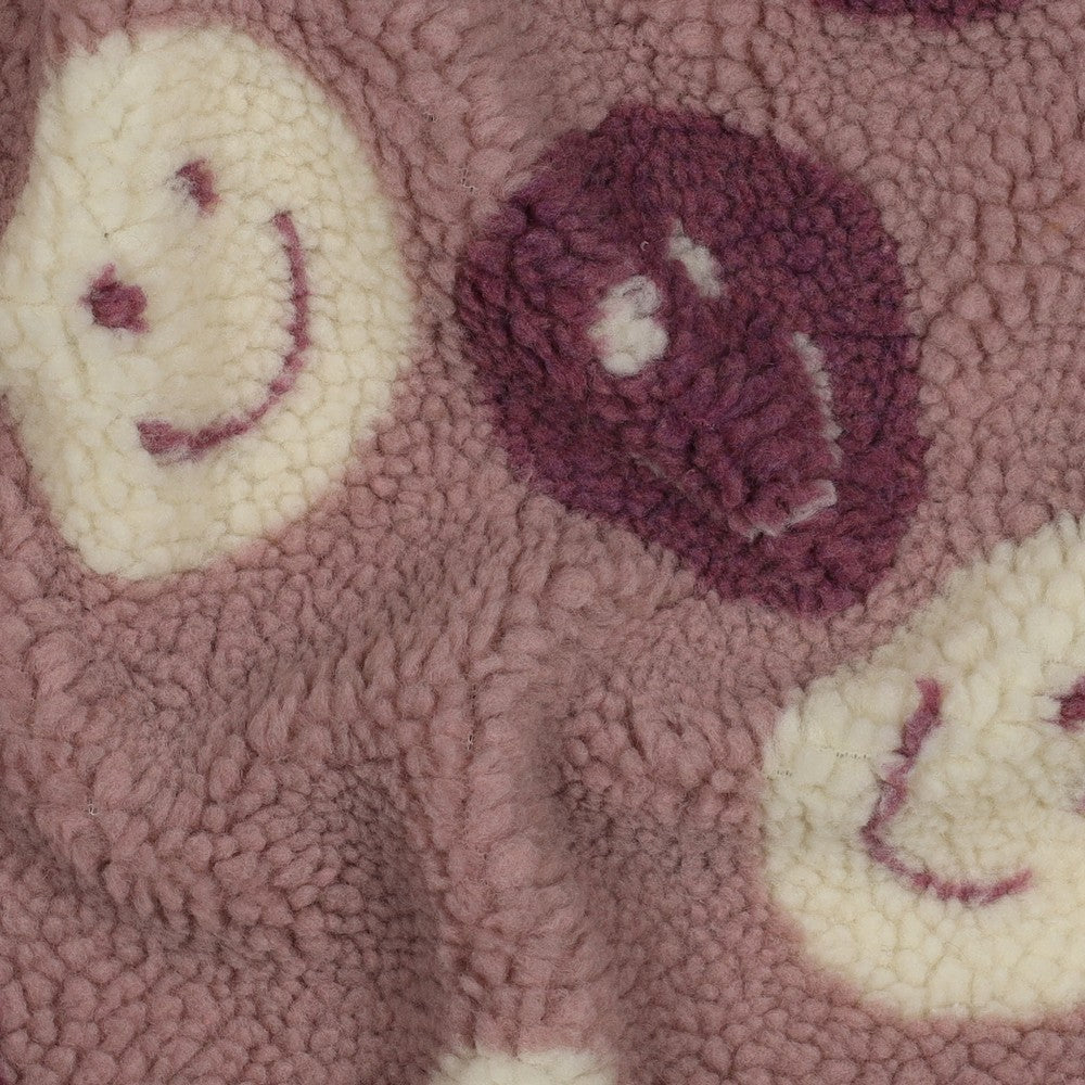 05674.008 TEDDY JACQUARD HAPPY FACES - MAUVE