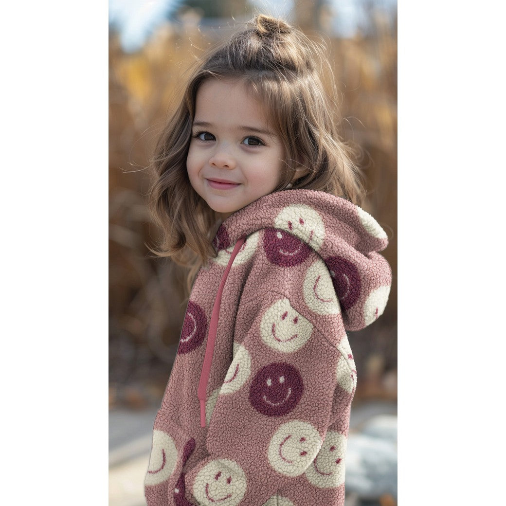 05674.008 TEDDY JACQUARD HAPPY FACES - MAUVE