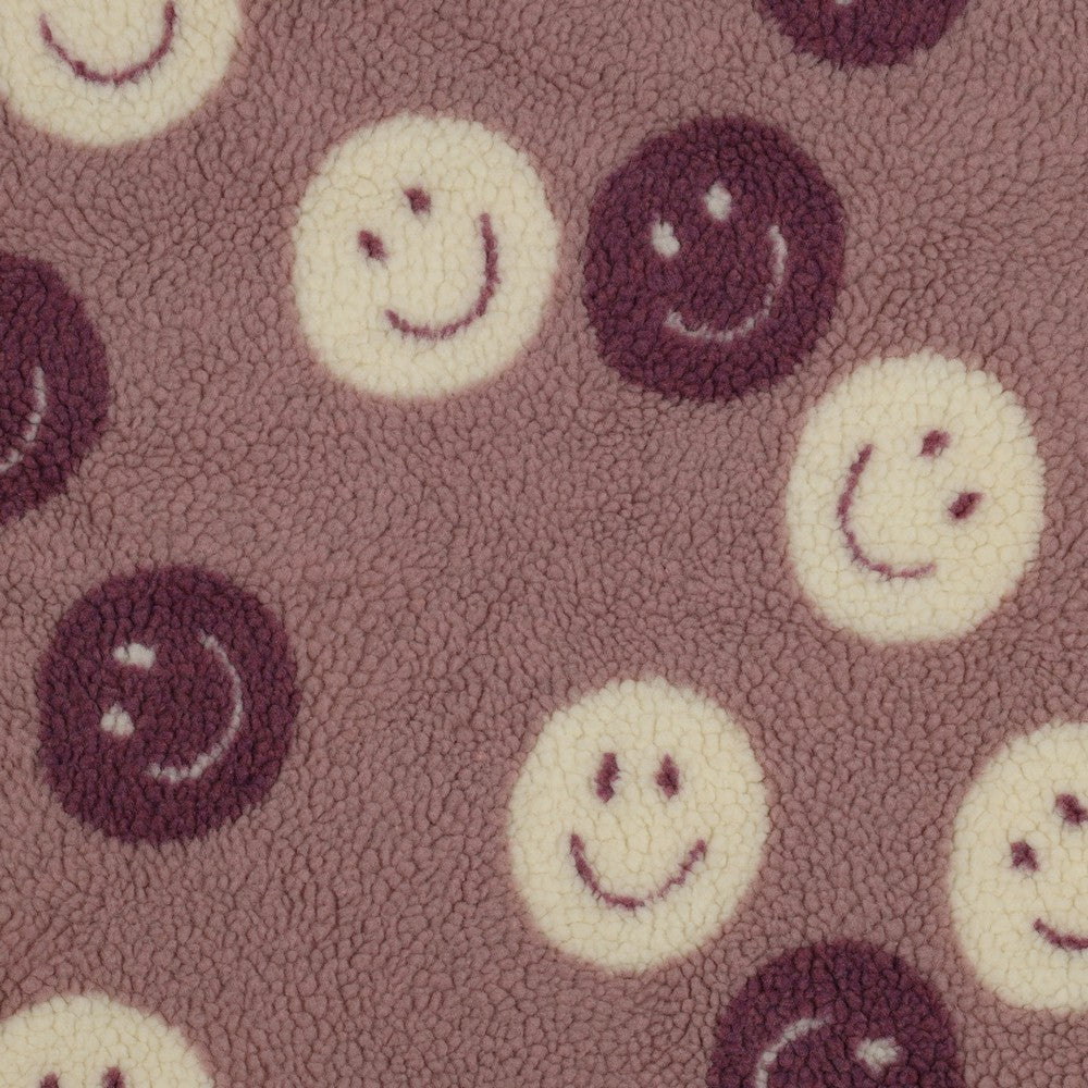 05674.008 TEDDY JACQUARD HAPPY FACES - MAUVE