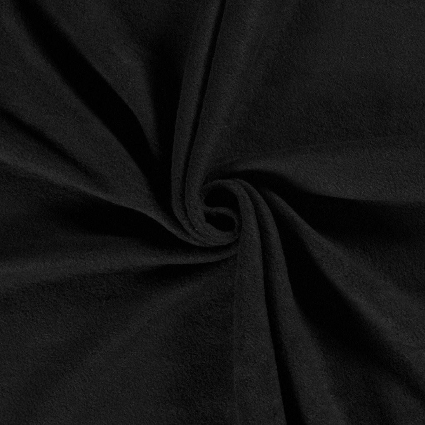 09111/069 POLAR FLEECE STOF BRUSHED EFFEN ZWART