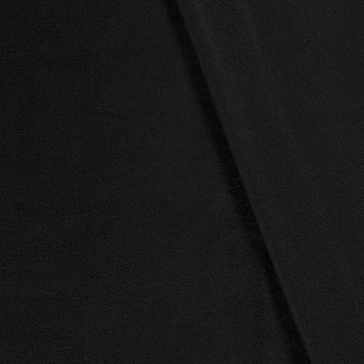 09111/069 POLAR FLEECE STOF BRUSHED EFFEN ZWART
