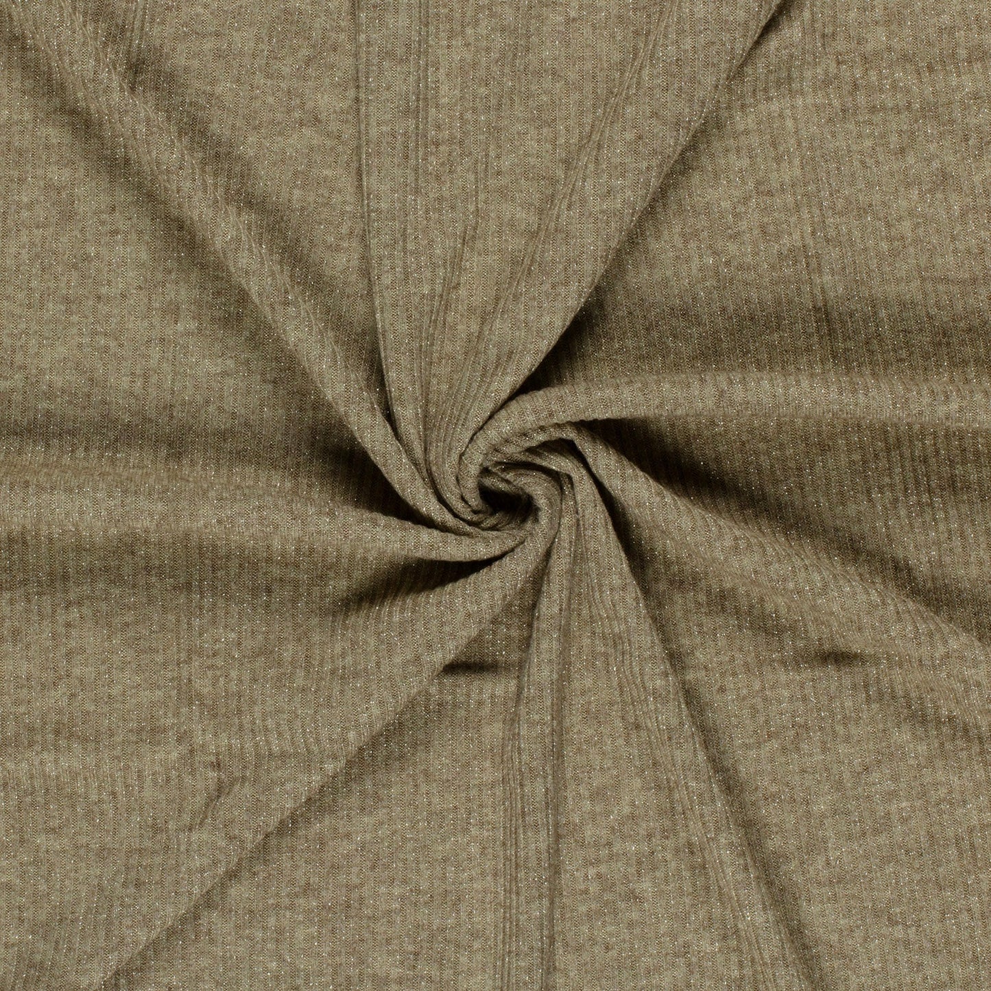 24146/054 Rib Jersey stof Effen Taupe grijs