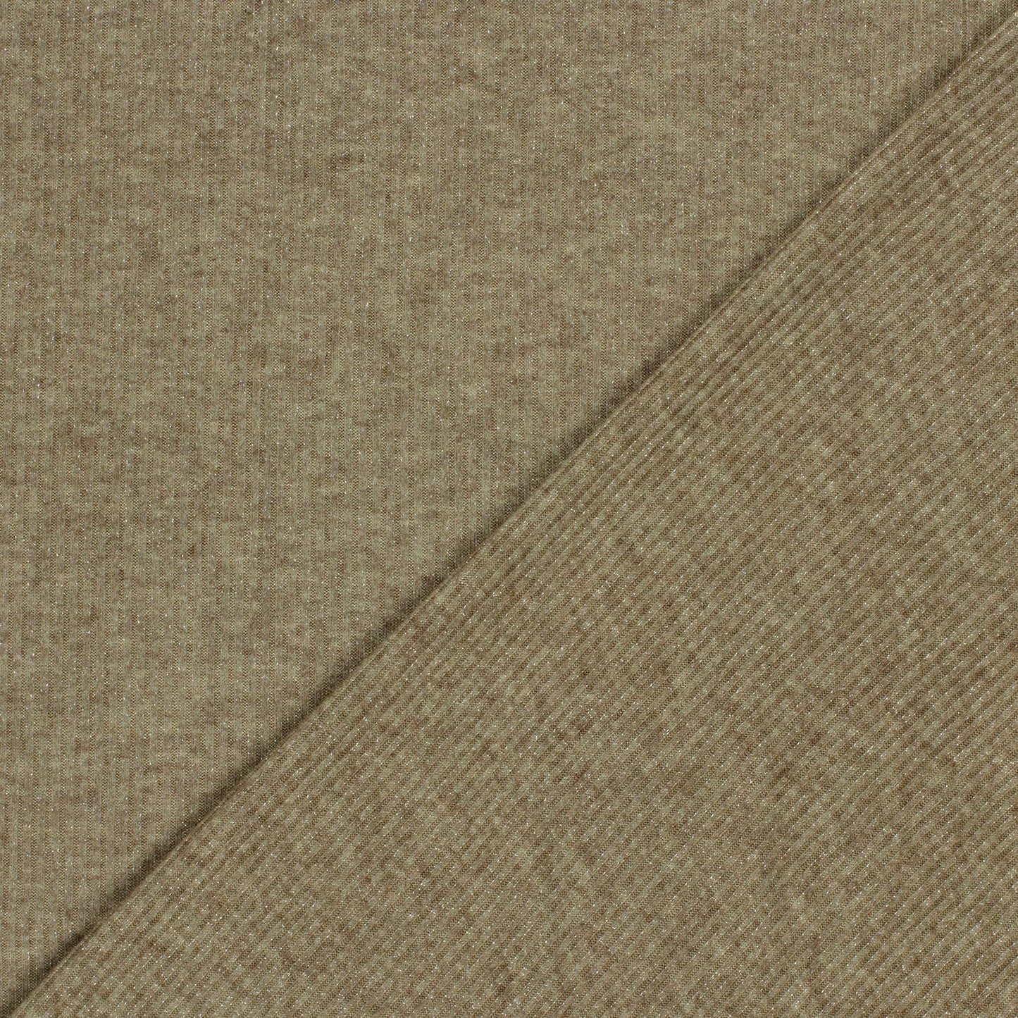 24146/054 Rib Jersey stof Effen Taupe grijs