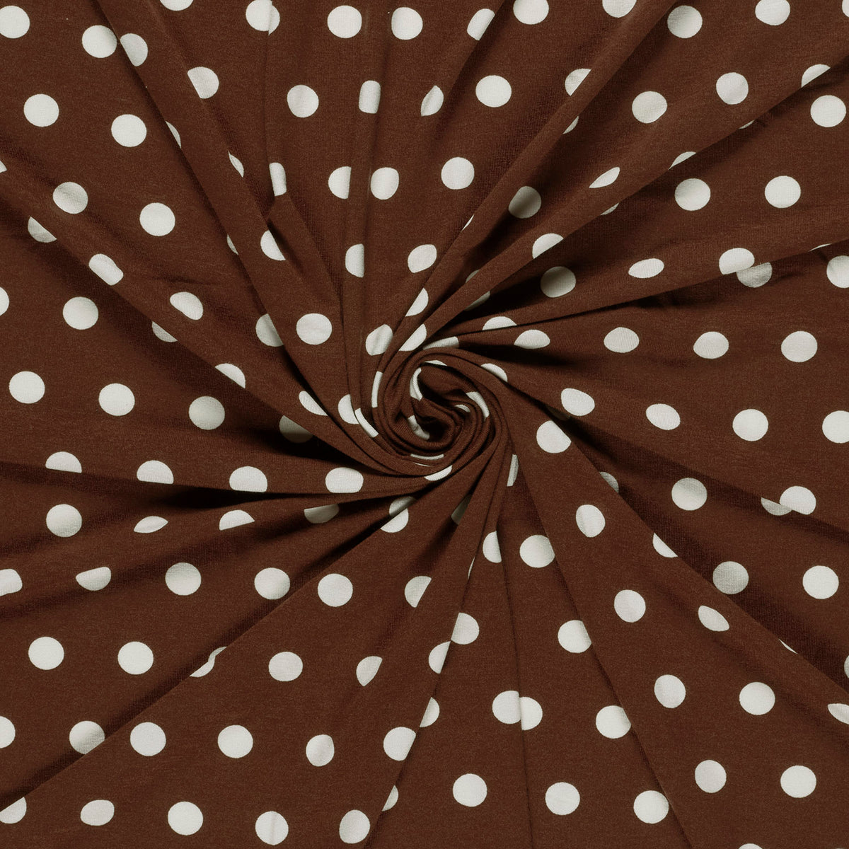 26025.055 VISCOSE JERSEY POLKA DOTS  - BRUIN