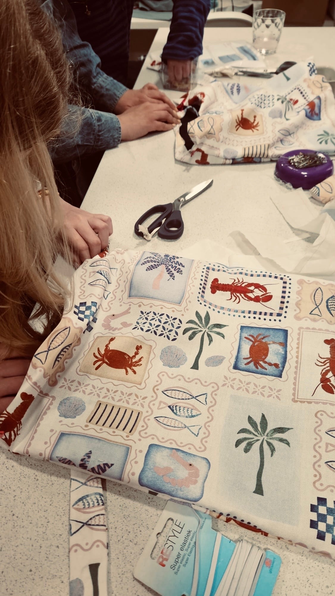 Workshop totebag gevoerd (ook voor kinderen) - 3 personen