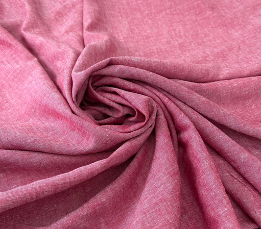 Katoen/Linnen blend - rood